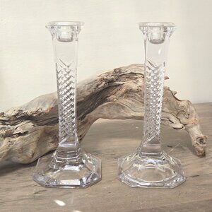 3 For 45 💗✨️Vintage Crystal Candlestick Holders – Set of 2 – EUC